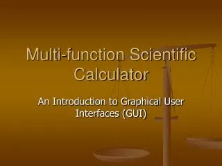 Multi-function Scientific Calculator