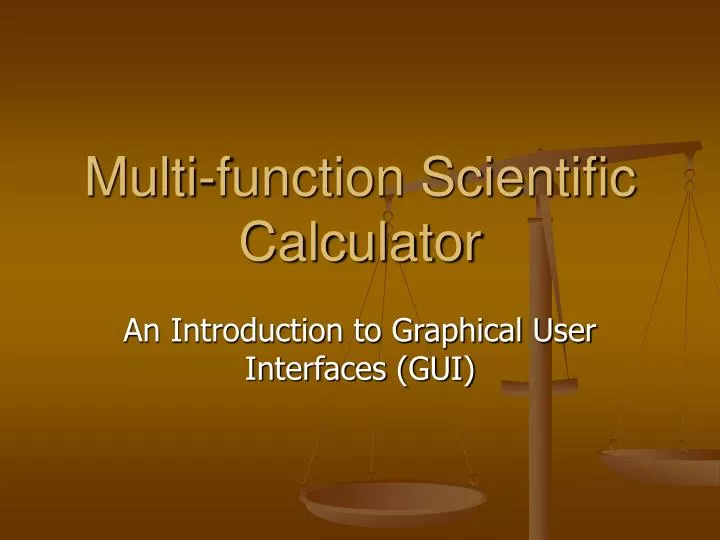 multi function scientific calculator