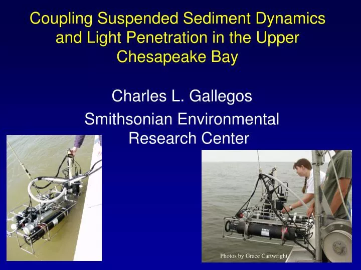 coupling suspended sediment dynamics and light penetration in the upper chesapeake bay