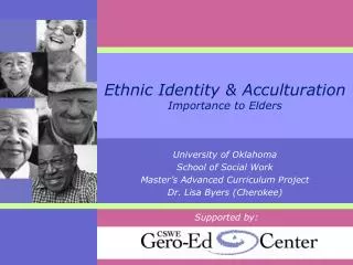 Ethnic Identity &amp; Acculturation Importance to Elders