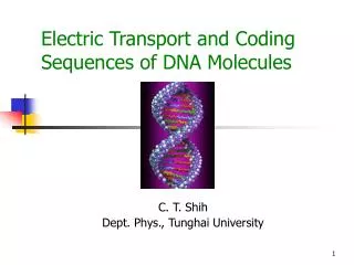 Electric Transport and Coding Sequences of DNA Molecules