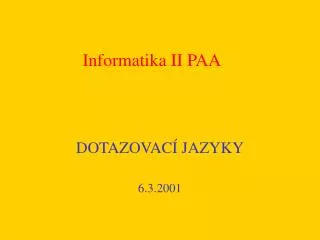 informatika ii paa
