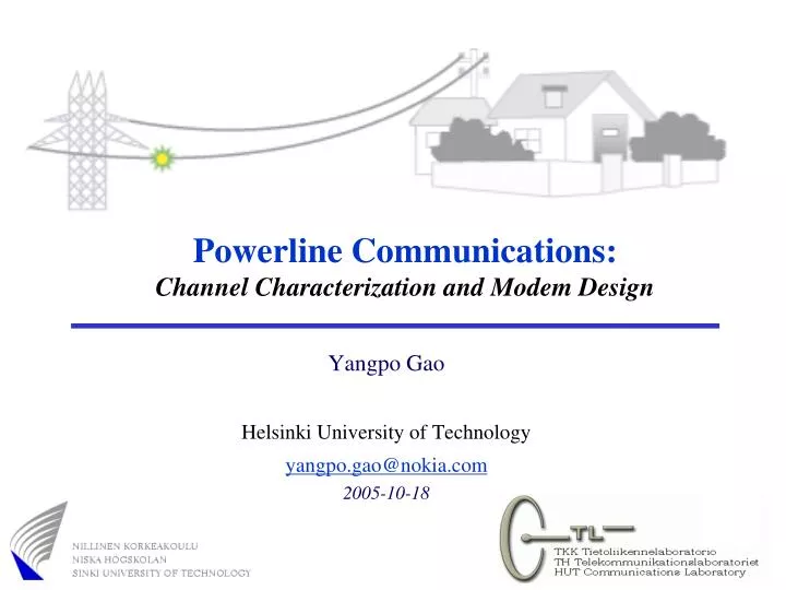 powerline communications channel characterization and modem design