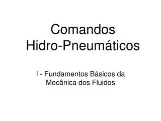 comandos hidro pneum ticos