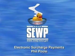 Electronic Surcharge Payments Phil Poole