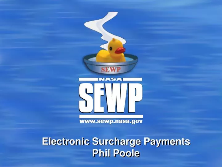 electronic surcharge payments phil poole