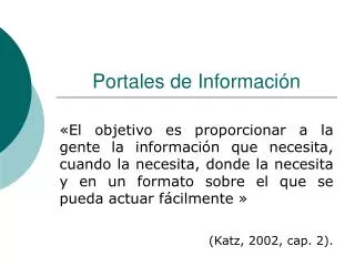 portales de informaci n