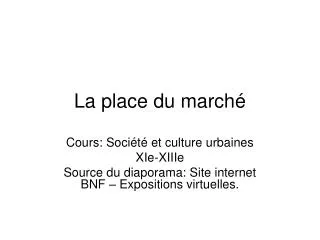 la place du march