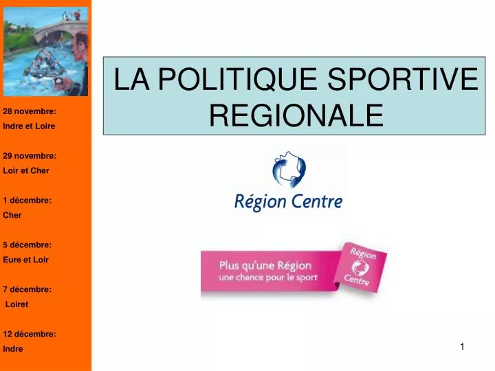 la politique sportive regionale