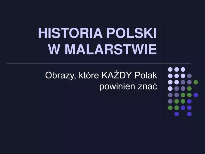 historia polski w malarstwie