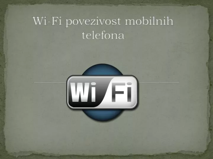 wi fi povezivost mobilnih telefona