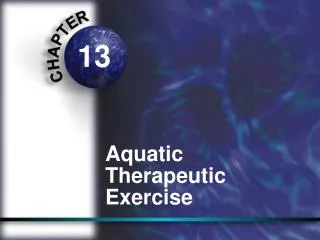 Aquatic Therapeutic Exercise