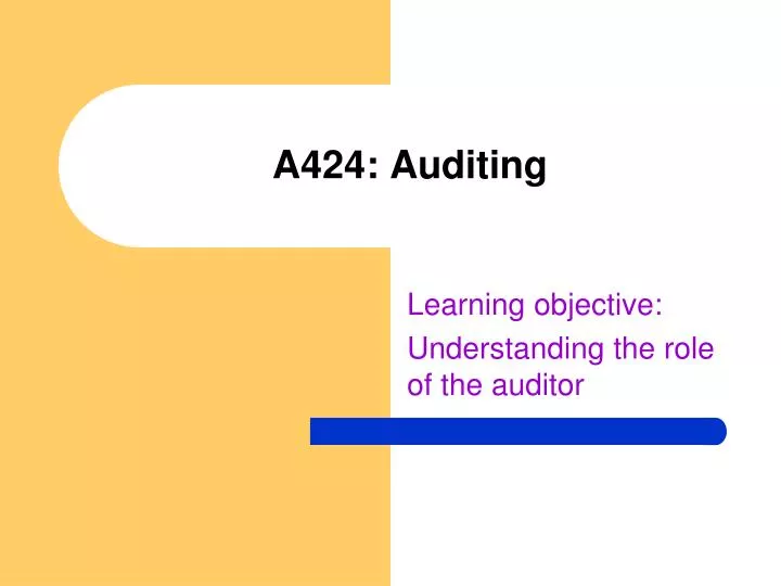 a424 auditing