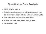 Quantitative Data Analysis - slide 1