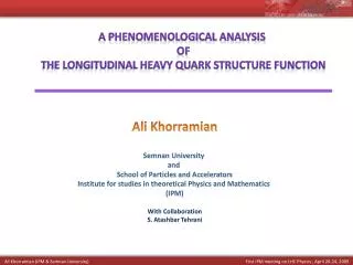 A Phenomenological Analysis of the Longitudinal Heavy Quark Structure Function