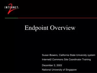 Endpoint Overview