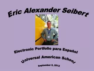 Eric Alexander Seibert