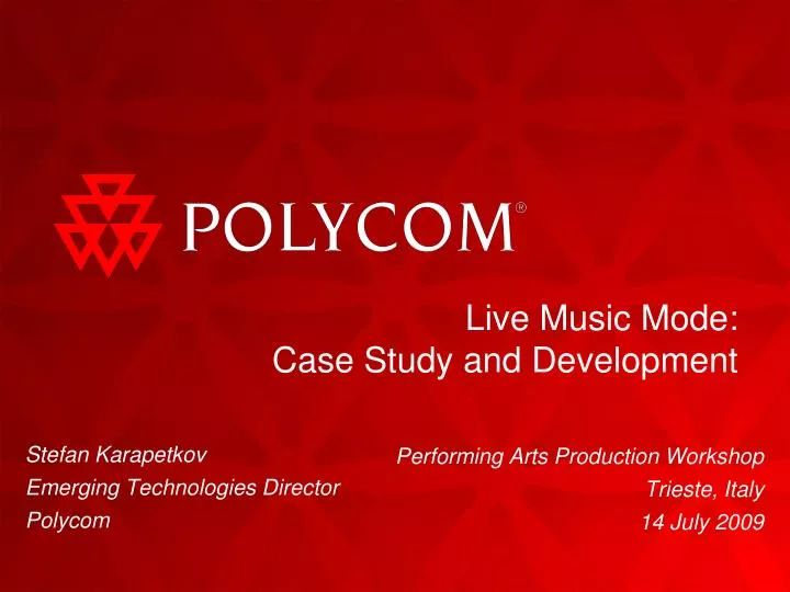 live music mode case study and development