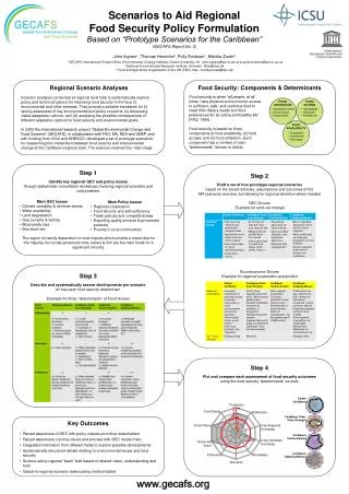 Step 2 Draft a set of four prototype regional scenarios