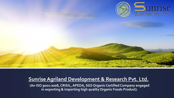 sunrise agriland development research pvt ltd