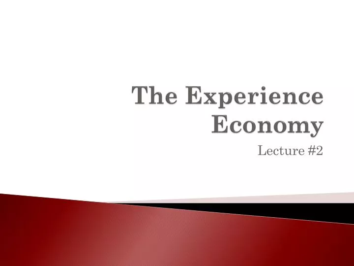 the experience economy