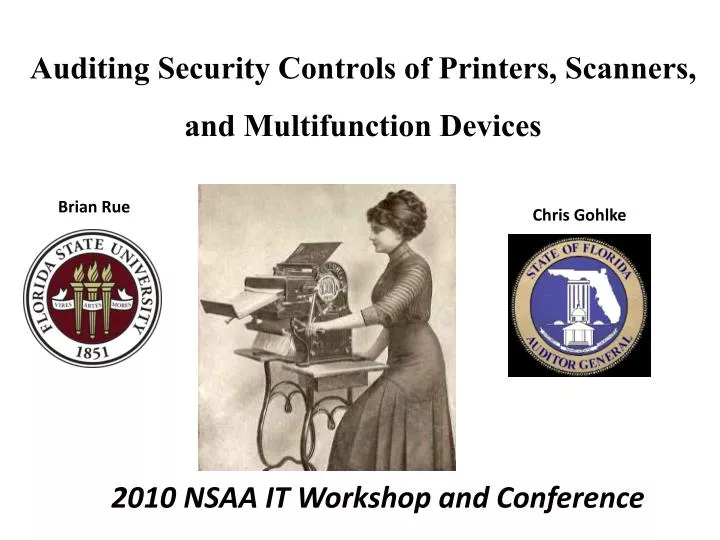auditing security controls of printers scanners and multifunction devices