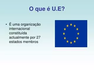 o que u e