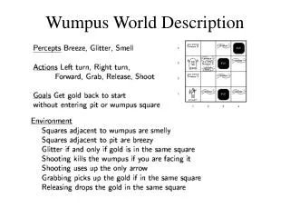 Wumpus World Description