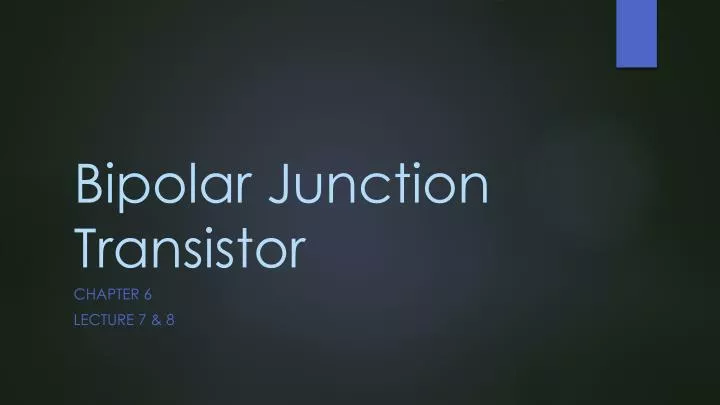 bipolar junction transistor