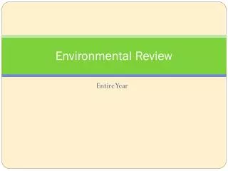 Environmental Review