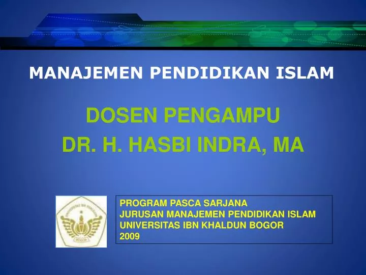 manajemen pendidikan islam