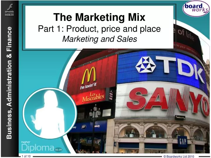 the marketing mix part 1 product price and place marketing and sales