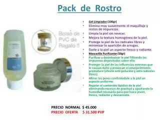 pack de rostro