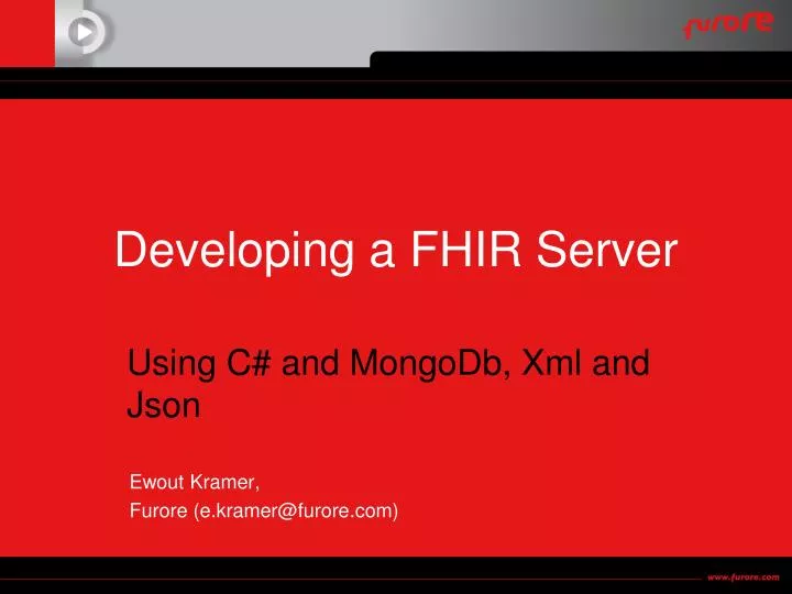 developing a fhir server