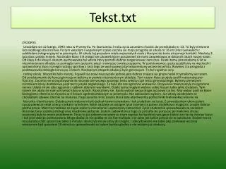 tekst txt