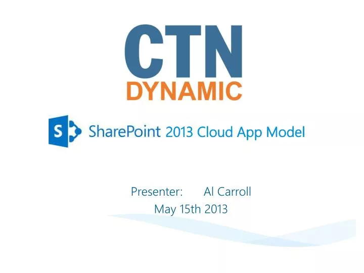 2013 cloud app model