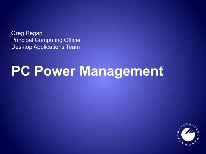 greg regan principal computing officer desktop applications team