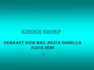 kinder groep