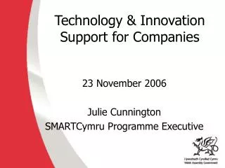 Technology &amp; Innovation Support for Companies