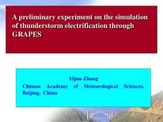 A preliminary experiment on the simulation of thunderstorm electrification through GRAPES
