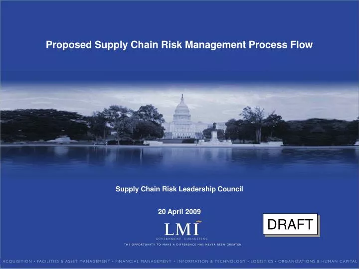 proposed supply chain risk management process flow