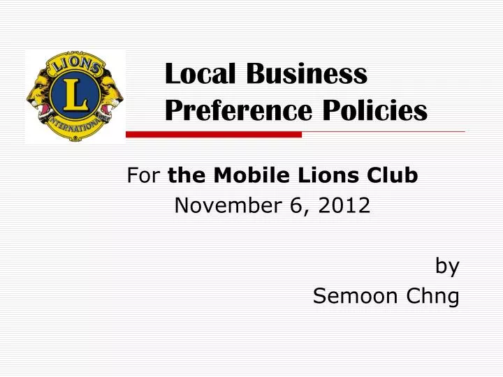 local business preference policies