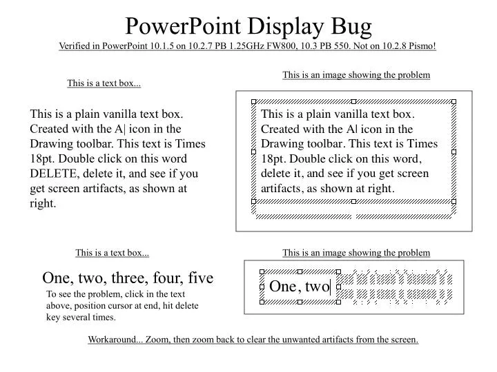 powerpoint display bug