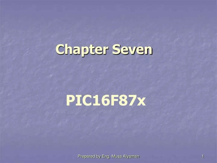 chapter seven pic16f87x