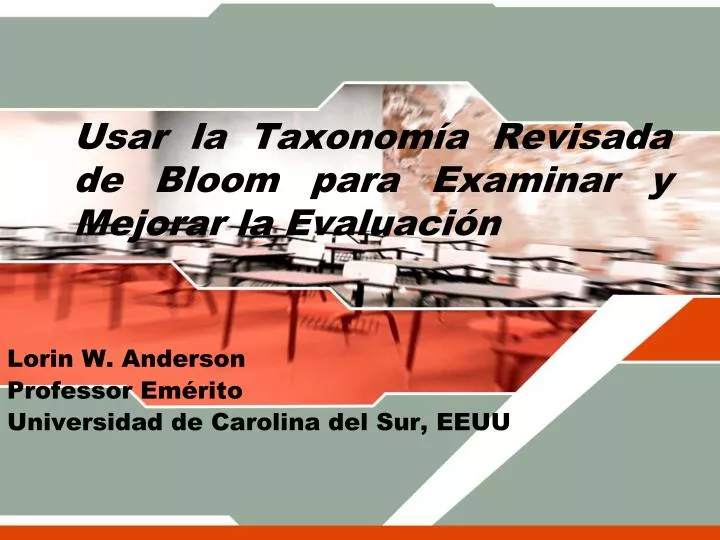 usar la taxonom a revisada de bloom para examinar y mejorar la evaluaci n