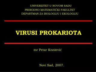 virusi prokariota