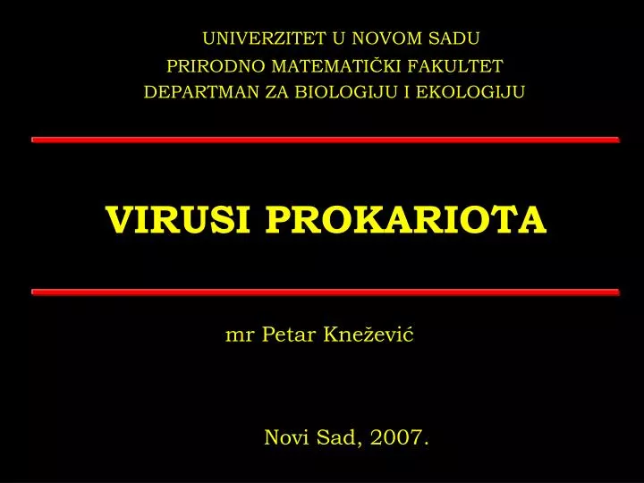 virusi prokariota