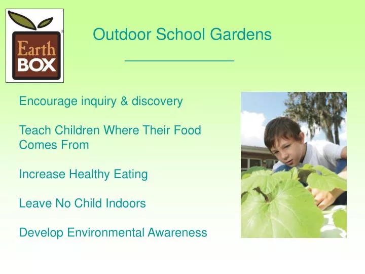 outdoor school gardens