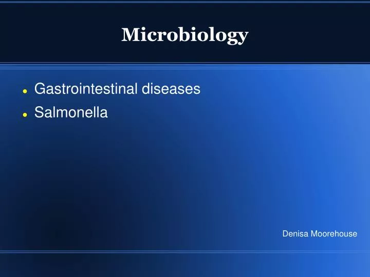 microbiology