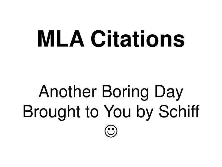 mla citations